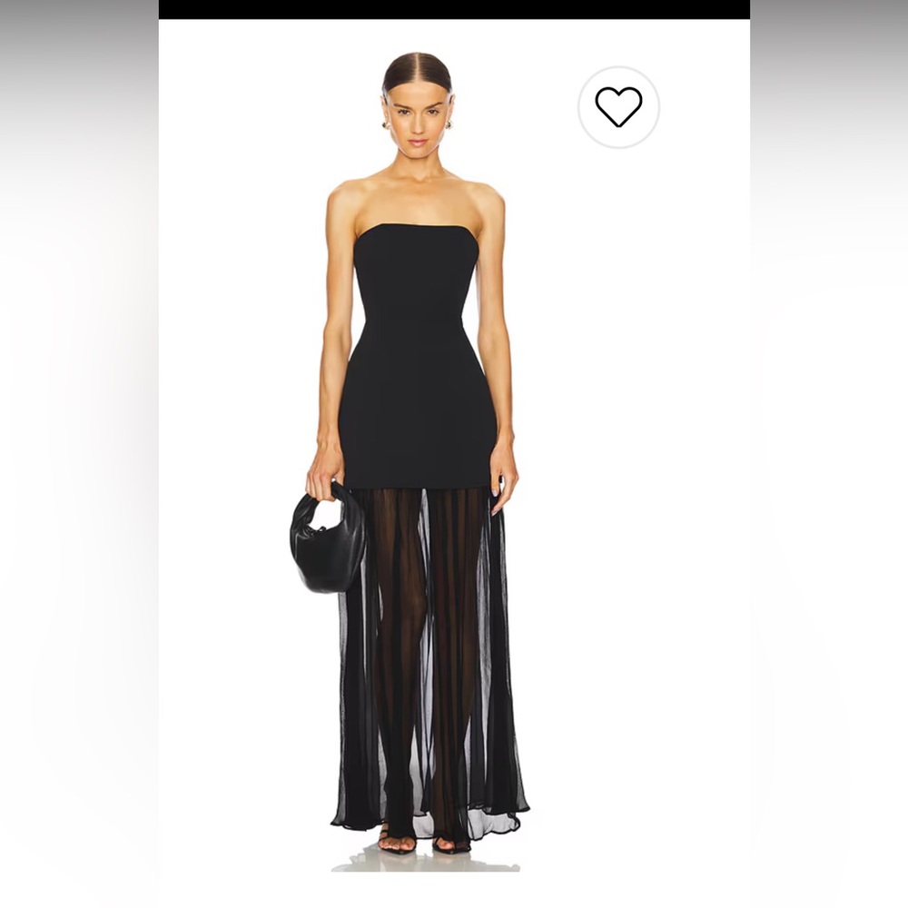 Elegant Black Sheer Maxi Dress